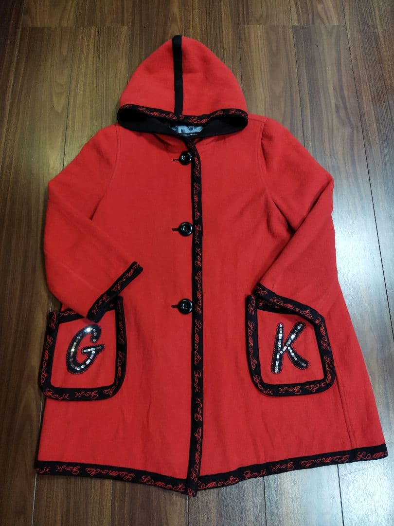希少♪伊太利屋 イタリヤ GK 赤 豪華 ニットコート 15号 日本製