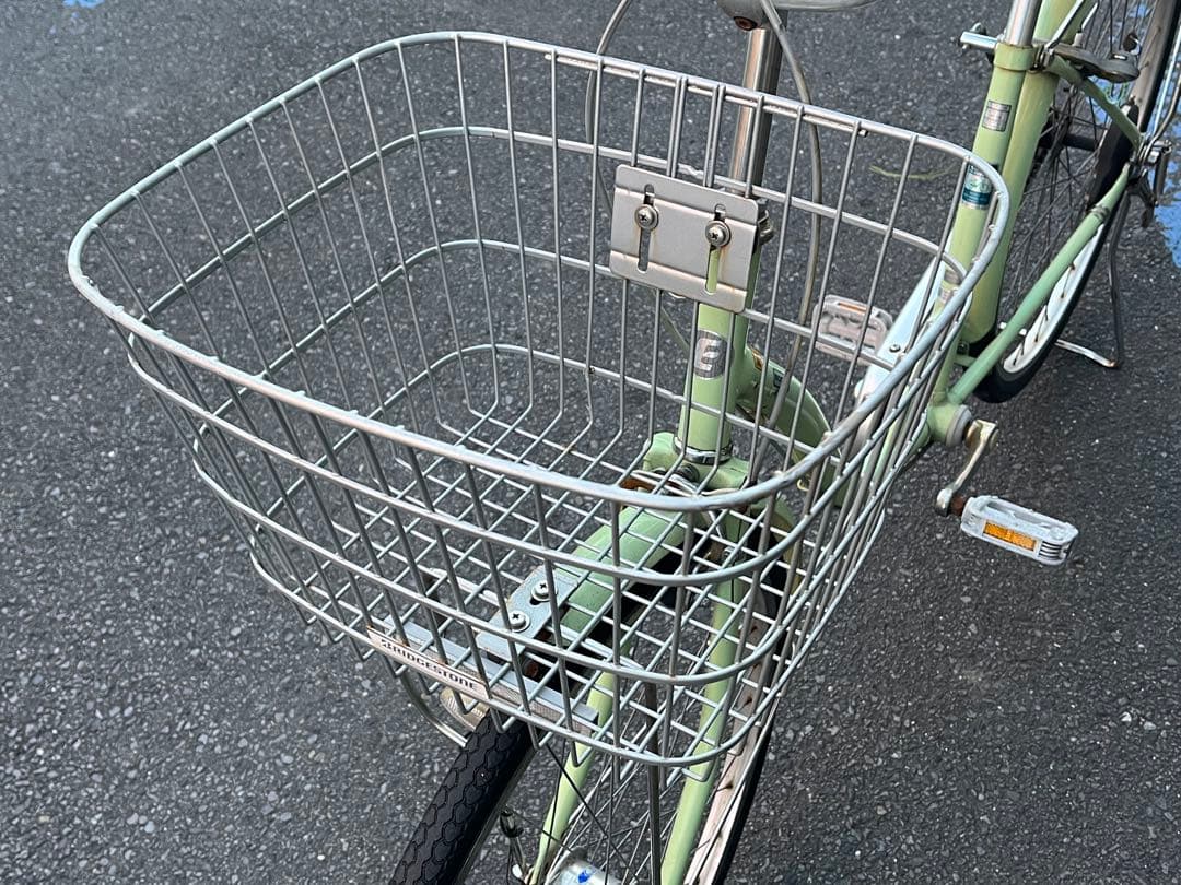 ピ*タ様 中古美品ブリヂストンLEDオートライト自転車26インチライトグリーン※