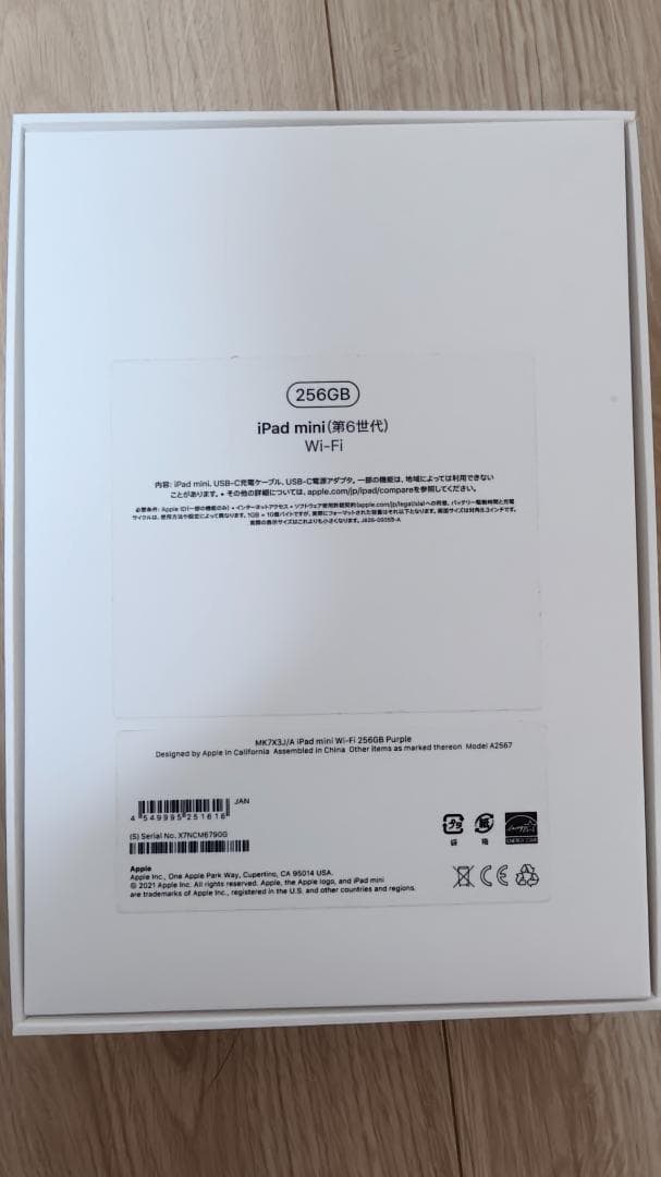 iPad mini 第6世代 (256GB/WiFiモデル)