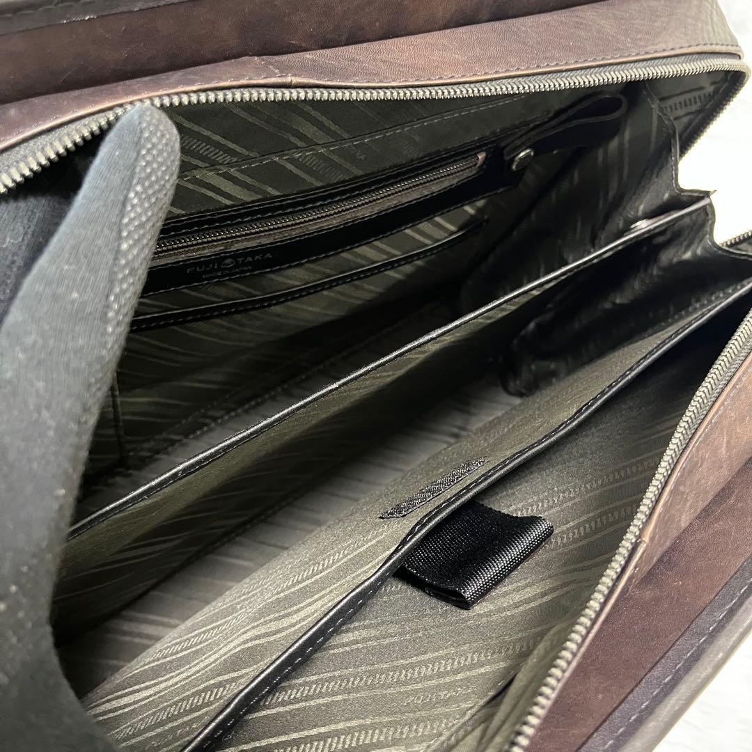 フジタカ レザー ビジネスバッグ メンズ ブリーフケース 百貨店取り扱い商品