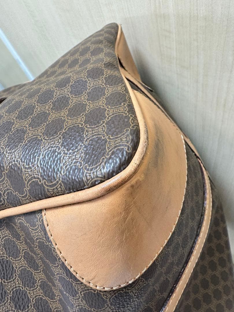 CELINE セリーヌ オールド マカダム柄 ボストンバッグ M14 南京錠付き