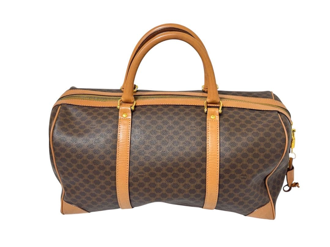 CELINE セリーヌ オールド マカダム柄 ボストンバッグ M14 南京錠付き