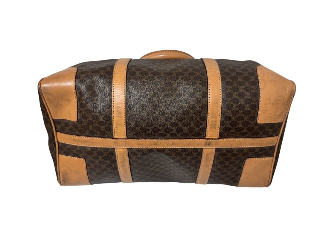 CELINE セリーヌ オールド マカダム柄 ボストンバッグ M14 南京錠付き