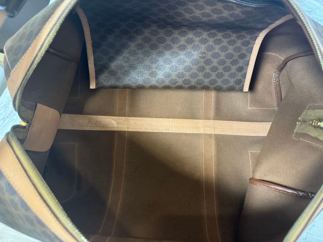 CELINE セリーヌ オールド マカダム柄 ボストンバッグ M14 南京錠付き