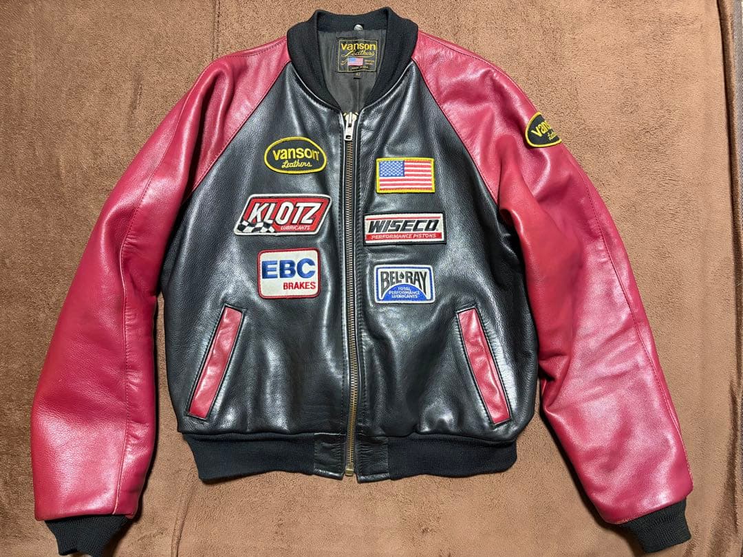 VANSON TJP 42 レザー ライダースジャケット バンソン スタジャン
