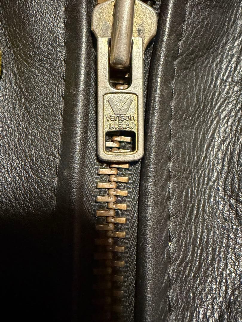 VANSON TJP 42 レザー ライダースジャケット バンソン スタジャン