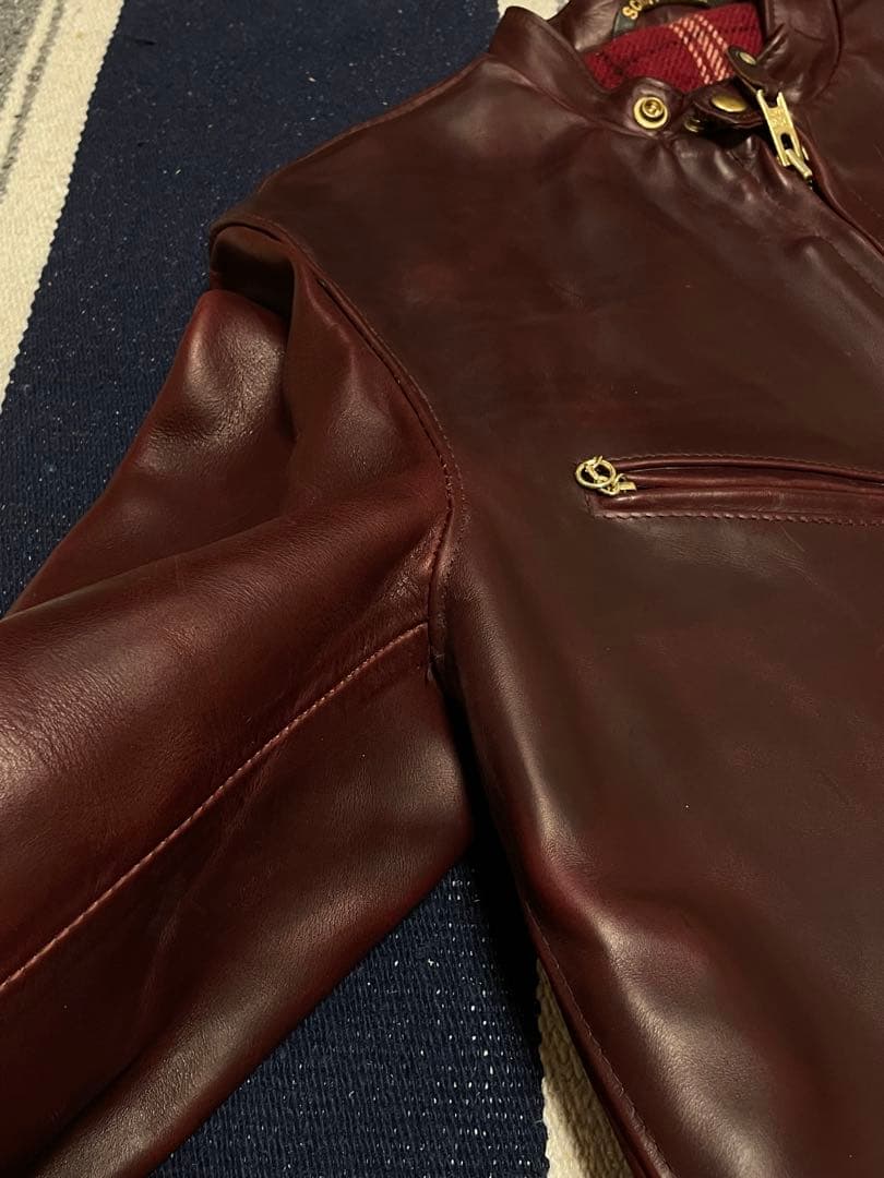 【激レア】Schott/641SXX/サイズ40/クロムエクセル/バーガンディ色