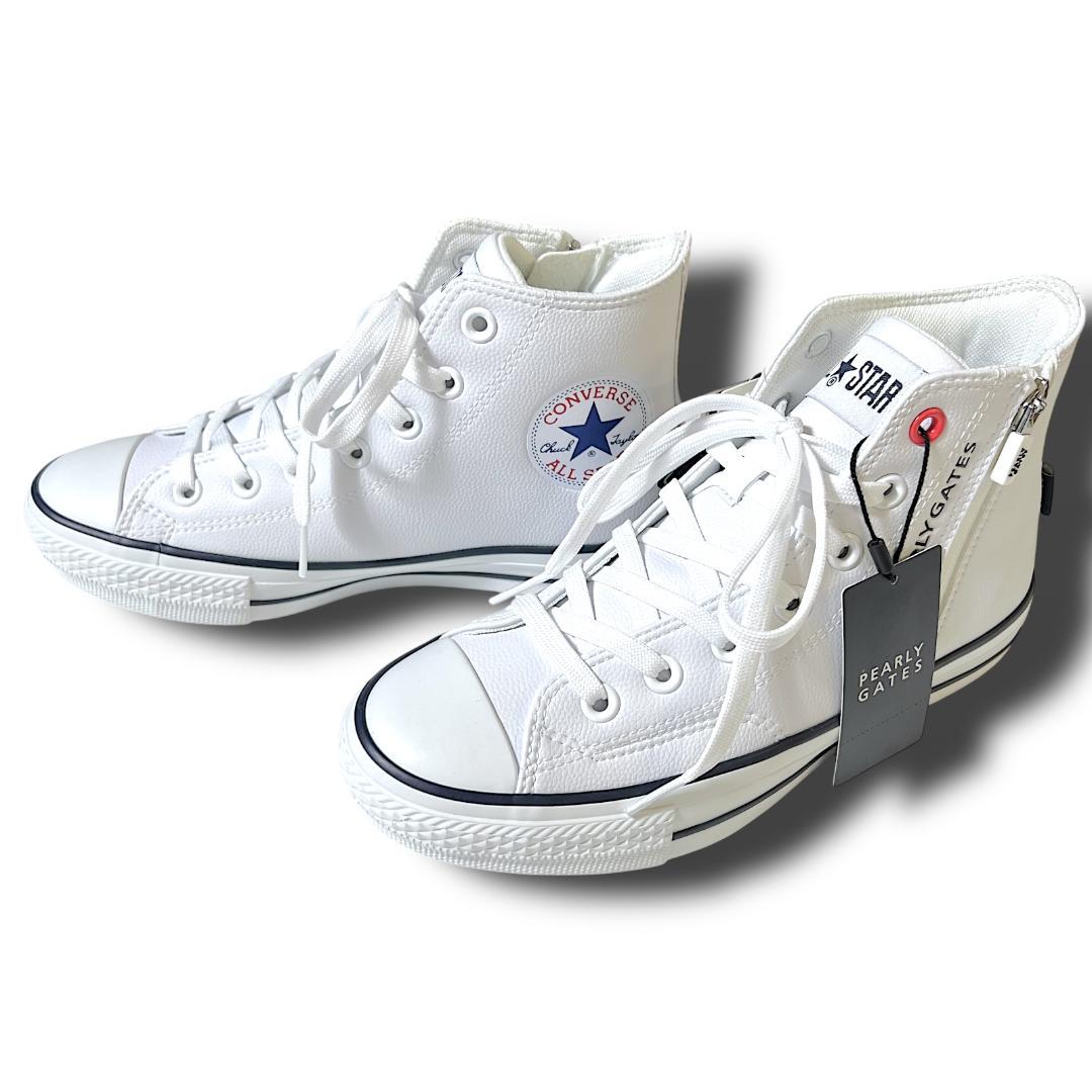 23cm パーリーゲイツ×コンバース 希少コラボ ゴルフシューズ スニーカー