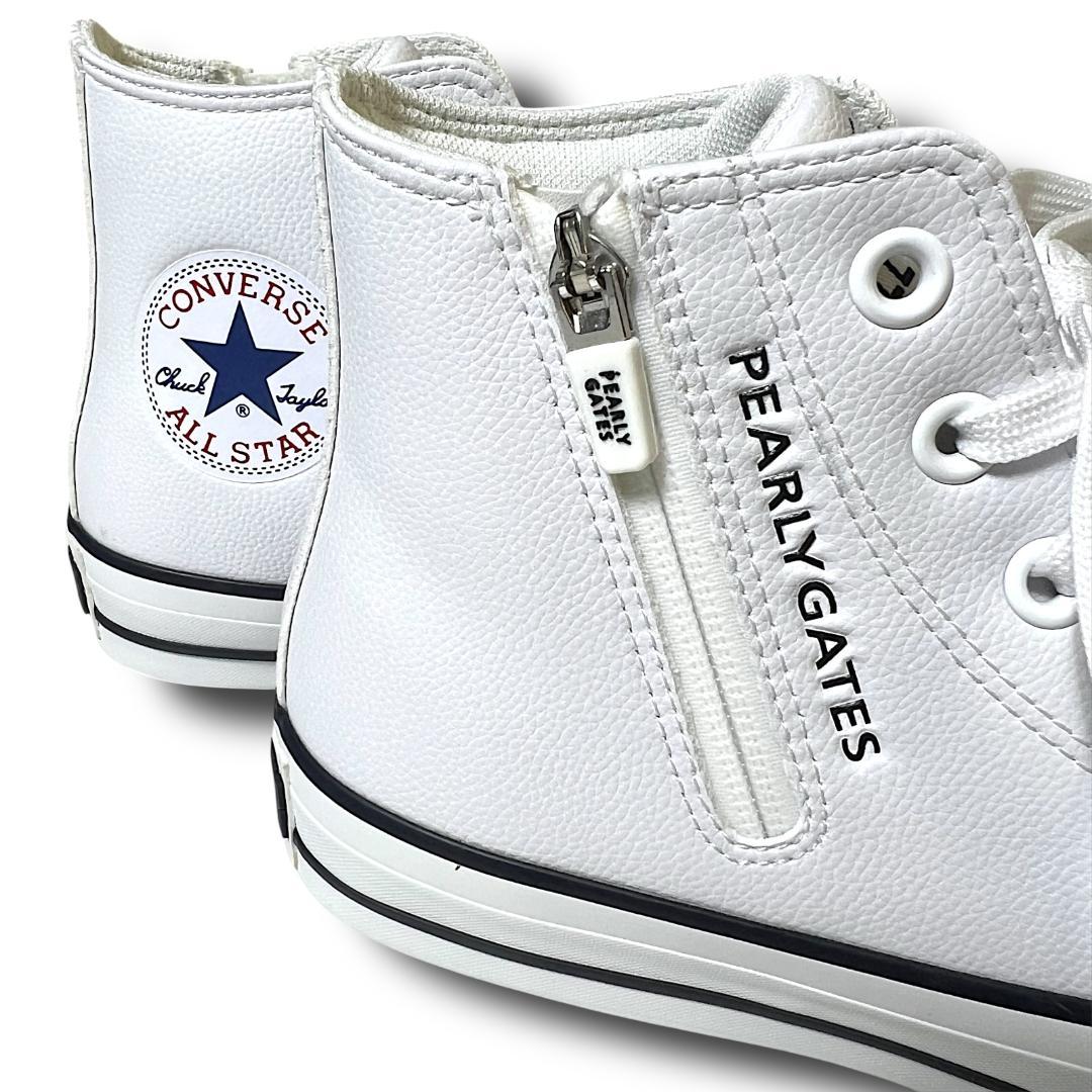 23cm パーリーゲイツ×コンバース 希少コラボ ゴルフシューズ スニーカー