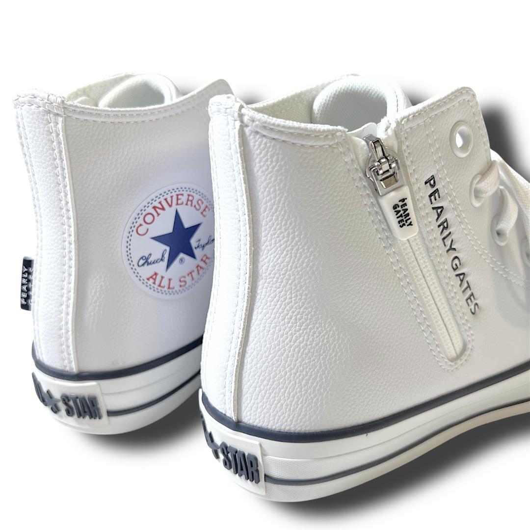 23cm パーリーゲイツ×コンバース 希少コラボ ゴルフシューズ スニーカー