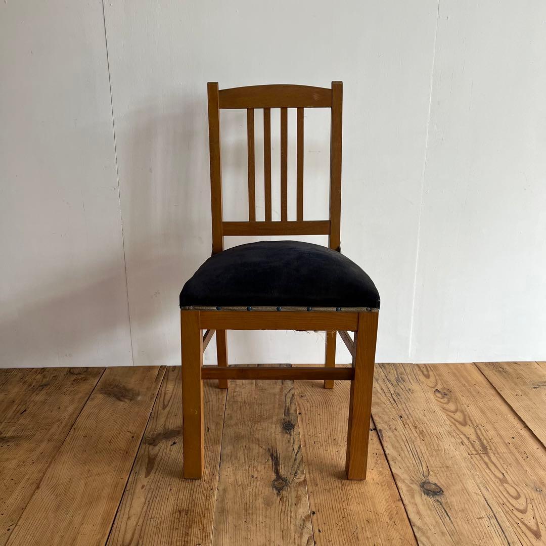 アンティーク 椅子 チェア モケット生地 z837