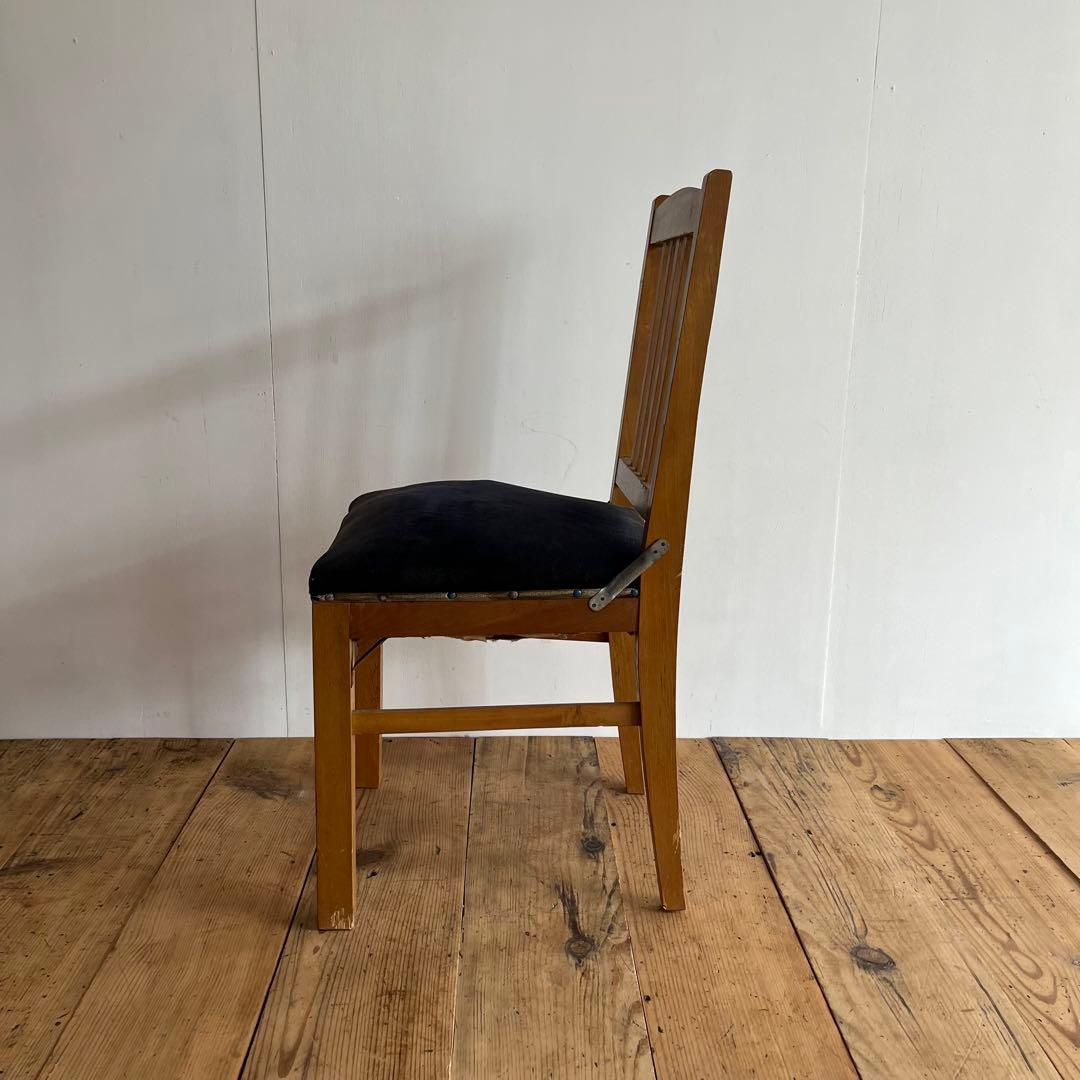 アンティーク 椅子 チェア モケット生地 z837