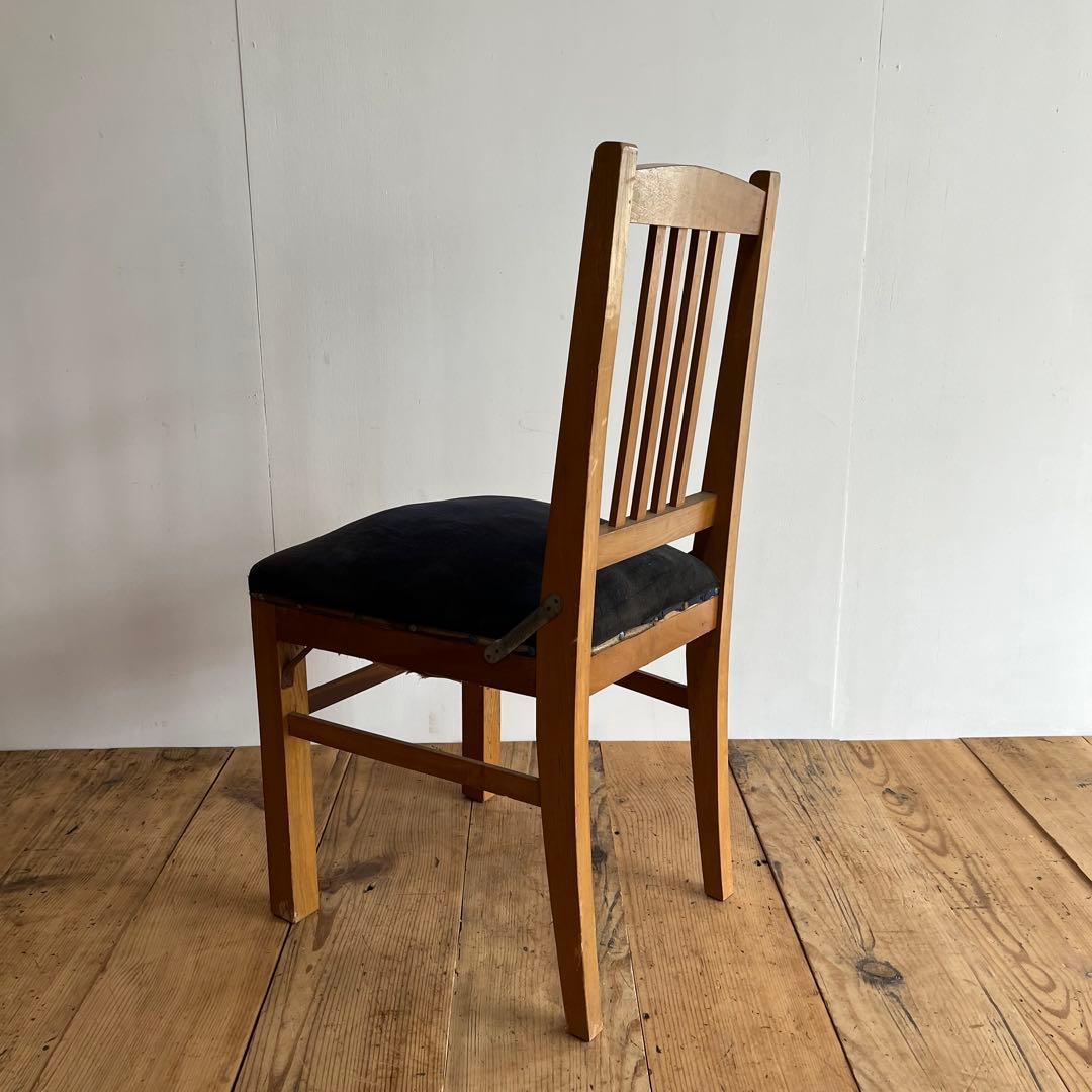 アンティーク 椅子 チェア モケット生地 z837