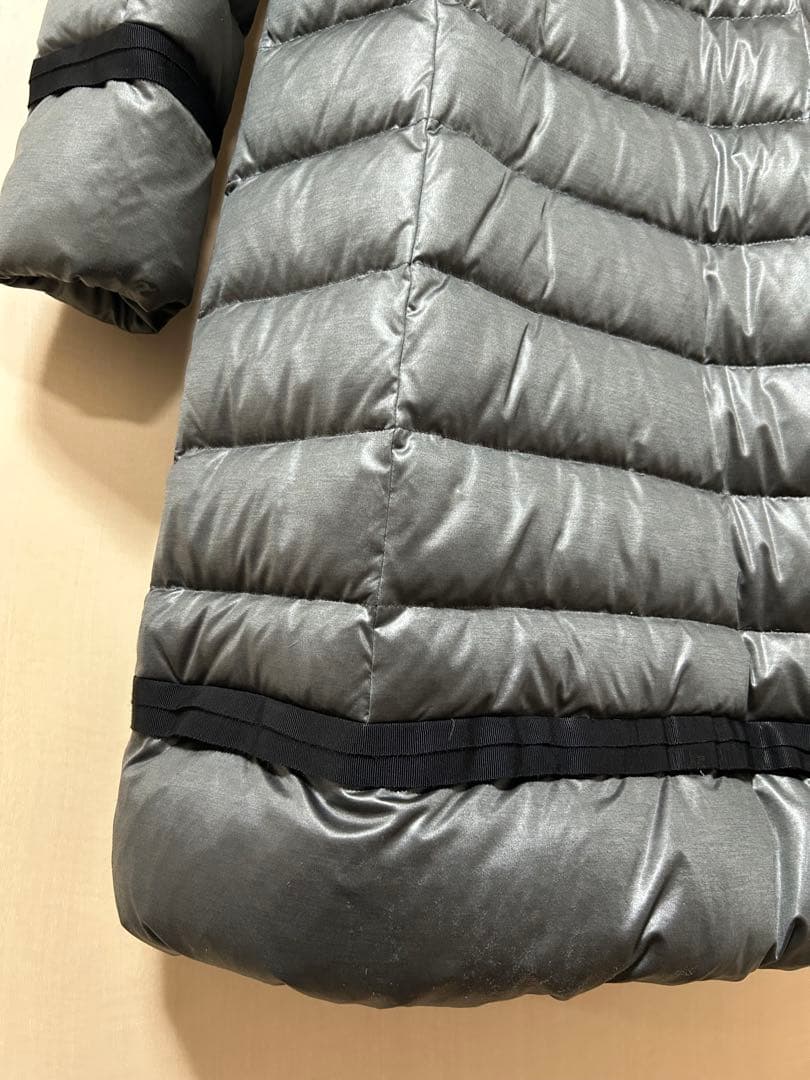 ランバンオンブルー ロングダウンコート フォックスファーフード Mサイズ 38