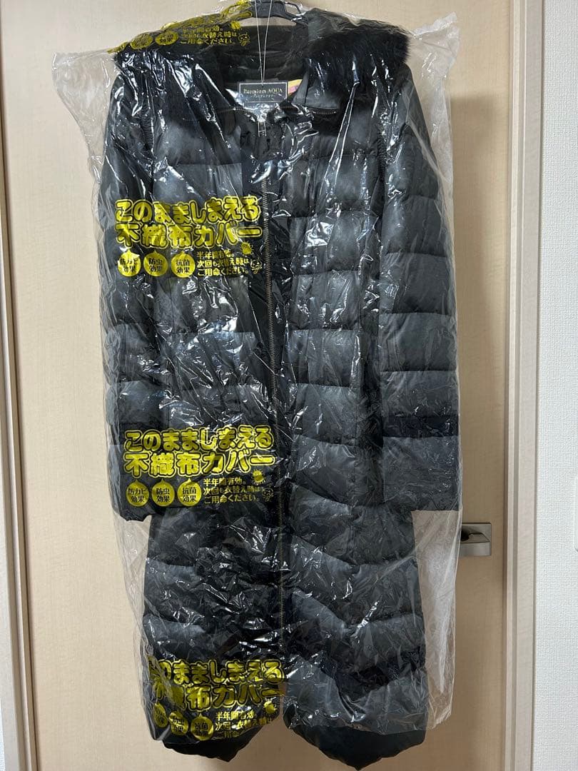 ランバンオンブルー ロングダウンコート フォックスファーフード Mサイズ 38