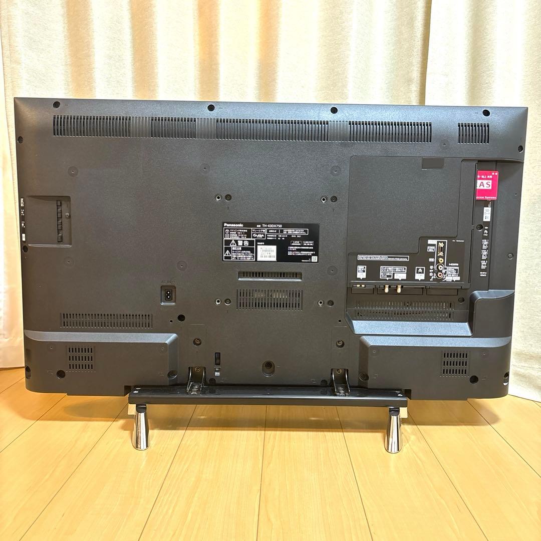 【中古 美品】パナソニック 43型 4K 液晶テレビTH-43DX750