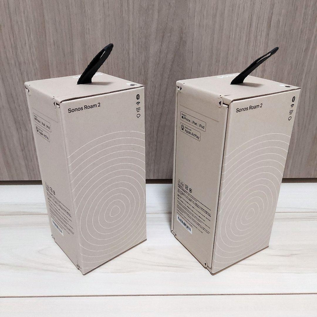 Sonos Roam2 スピーカー Wi-Fi Bluetooth 黒 2セット