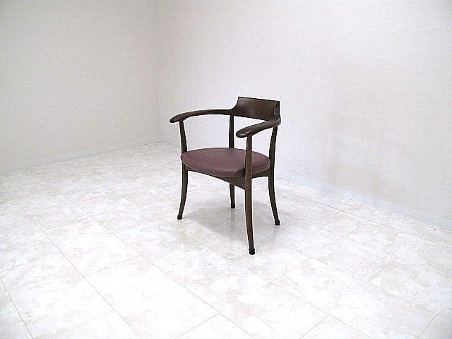 展示品　飛騨産業/キツツキ「クレセント」 アームチェア オーク無垢材　佐々木敏光