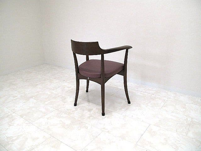 展示品　飛騨産業/キツツキ「クレセント」 アームチェア オーク無垢材　佐々木敏光