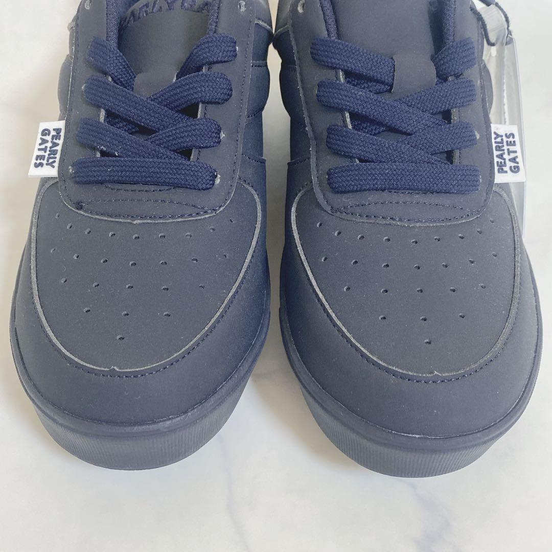 新品・PEARLY GATES ゴルフシューズ　22.5㎝　ネイビー　女性用