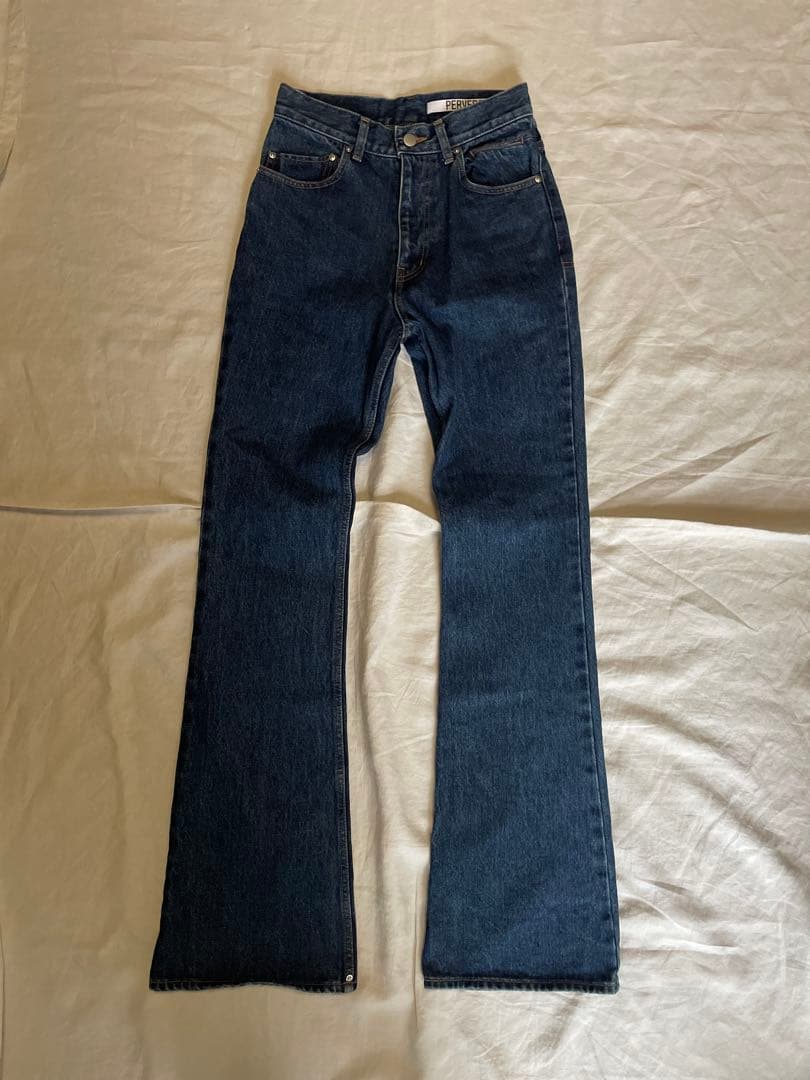 PERVERZE Nano Mist Denim-flair デニムパンツ