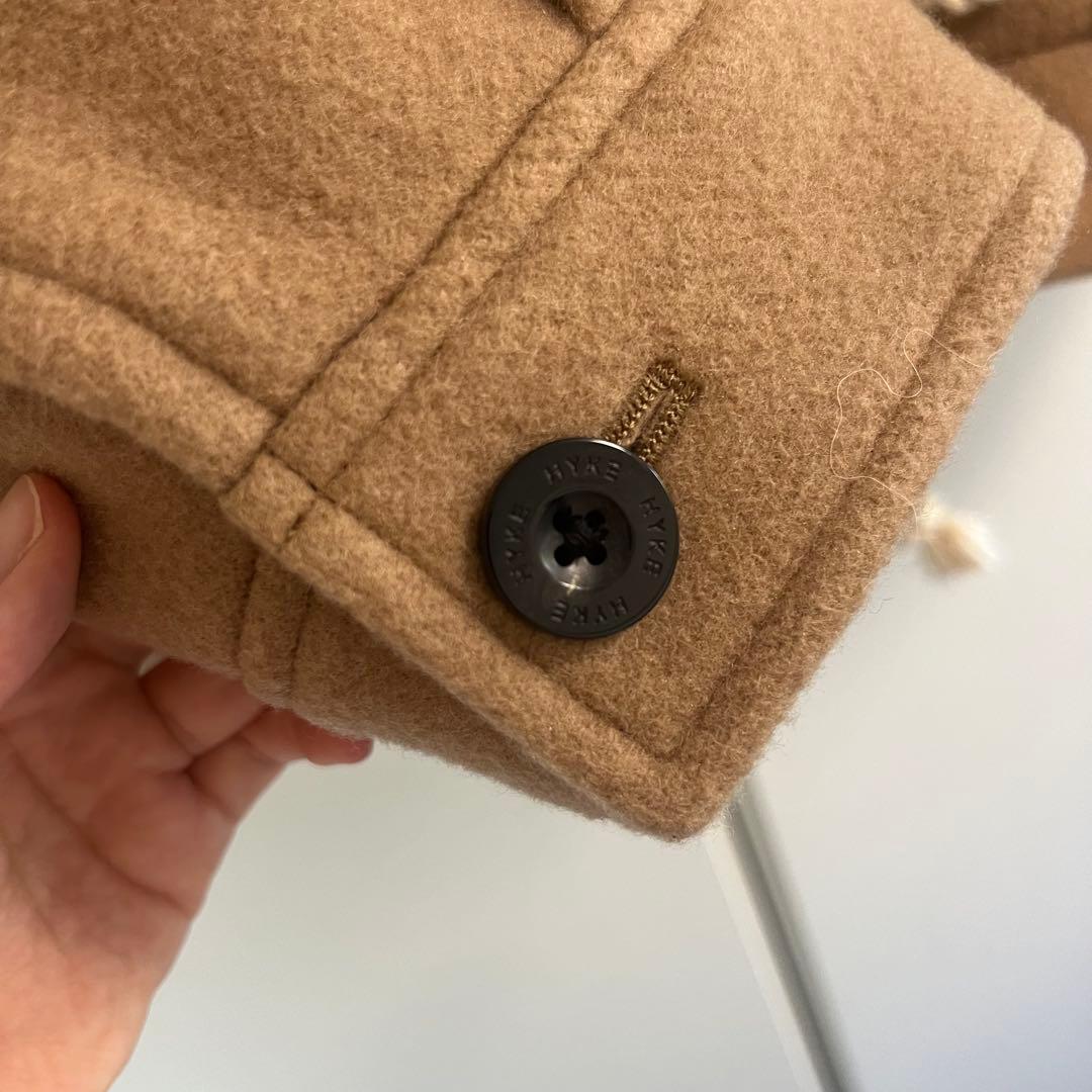 25AW 【HYKE】ハイク ダブルフェイスウール ハーフダッフルコート　1