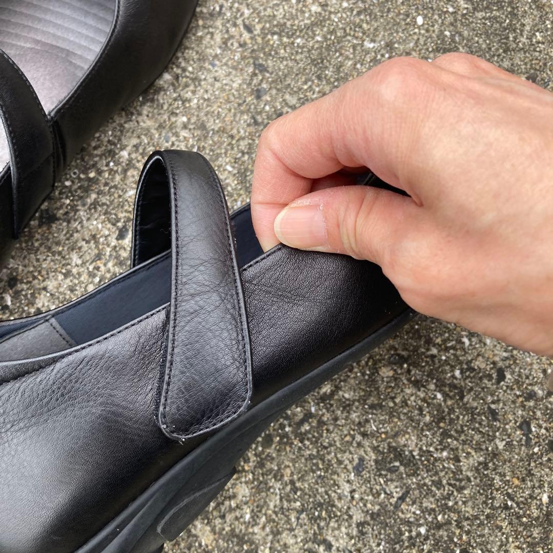 Blanc/Bleu コンフォートパンプス