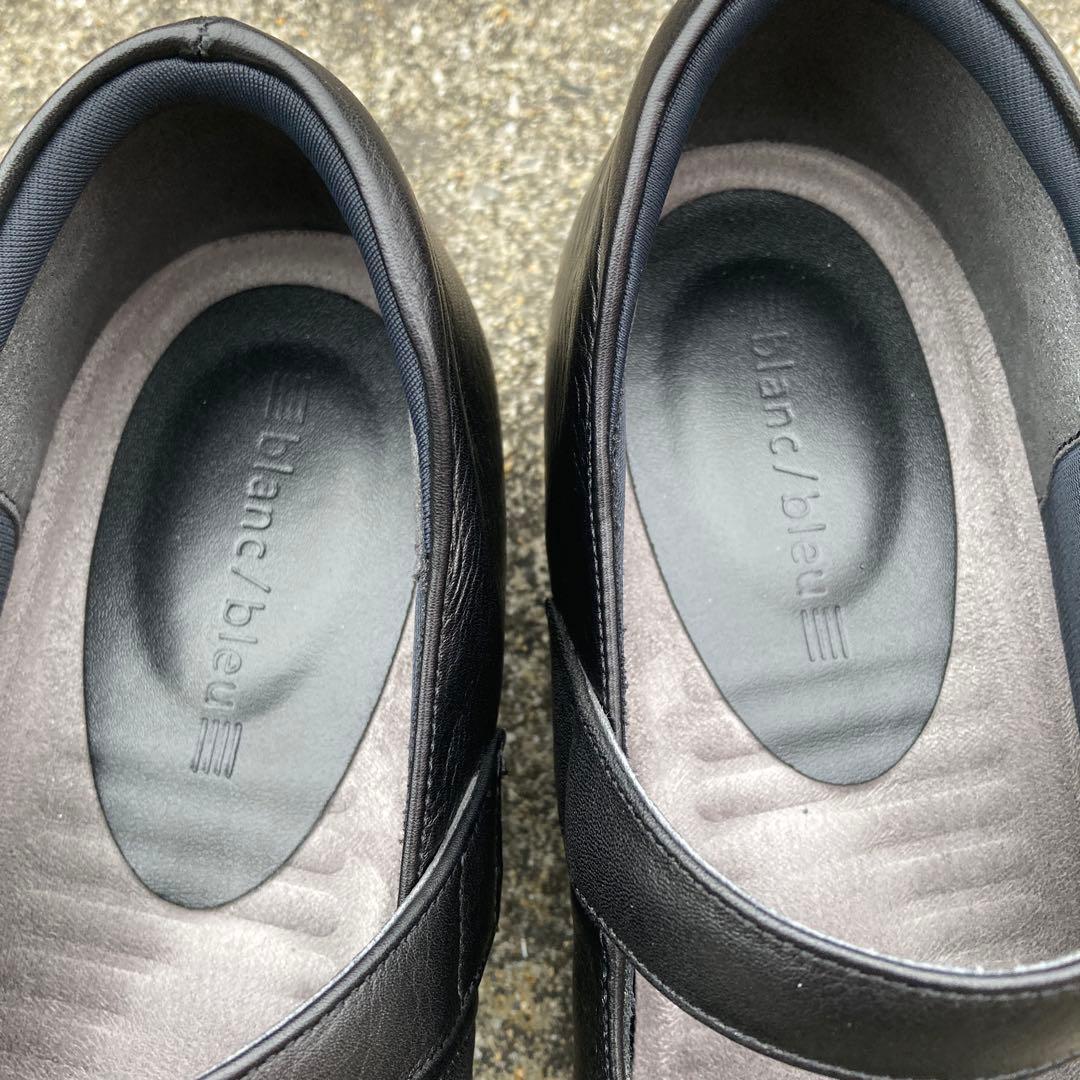 Blanc/Bleu コンフォートパンプス