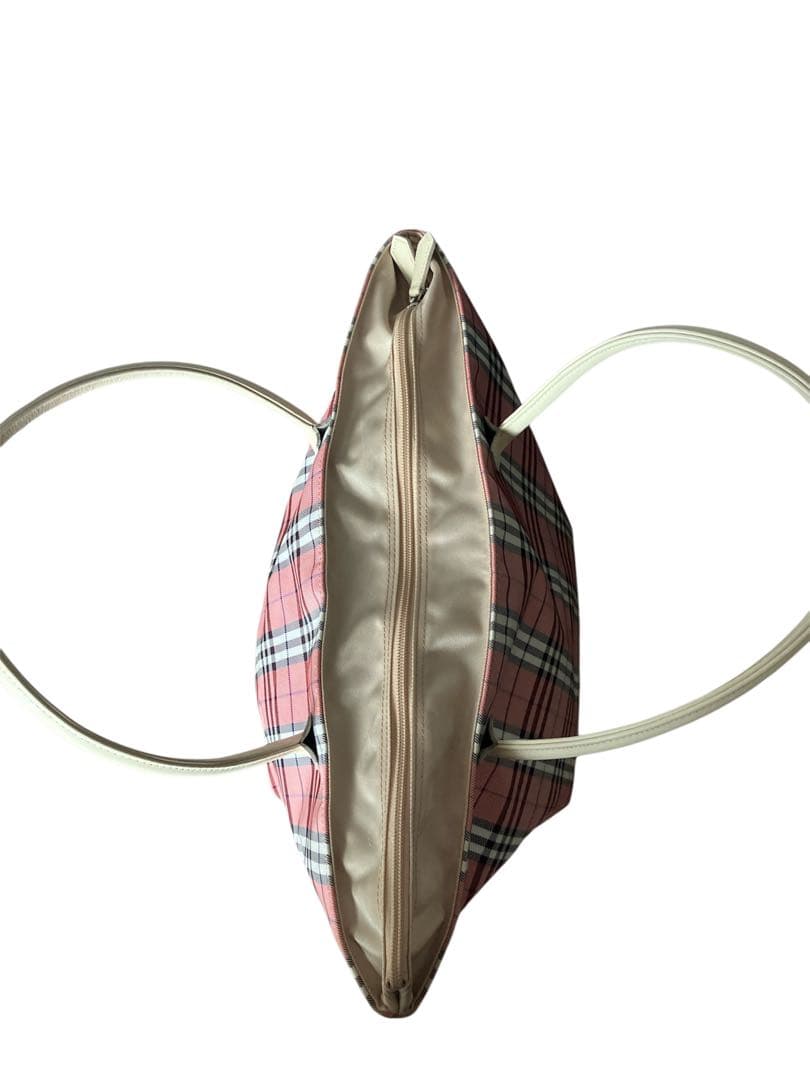 BURBRRY BLUE LAVEL ノバチェック　舟形トートバック