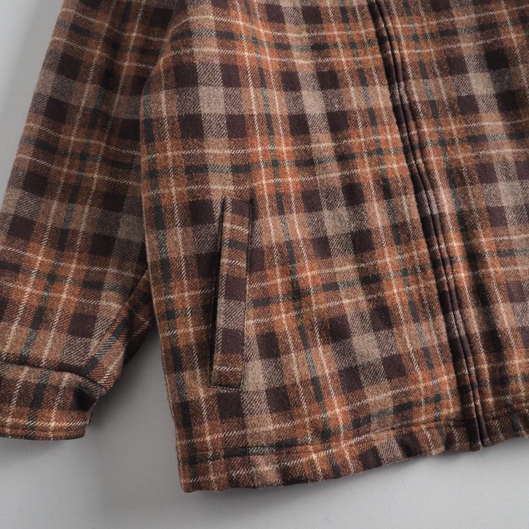 ウールリッチ　アシックス社製　ウールジャケット　裏地キルティング　チェック