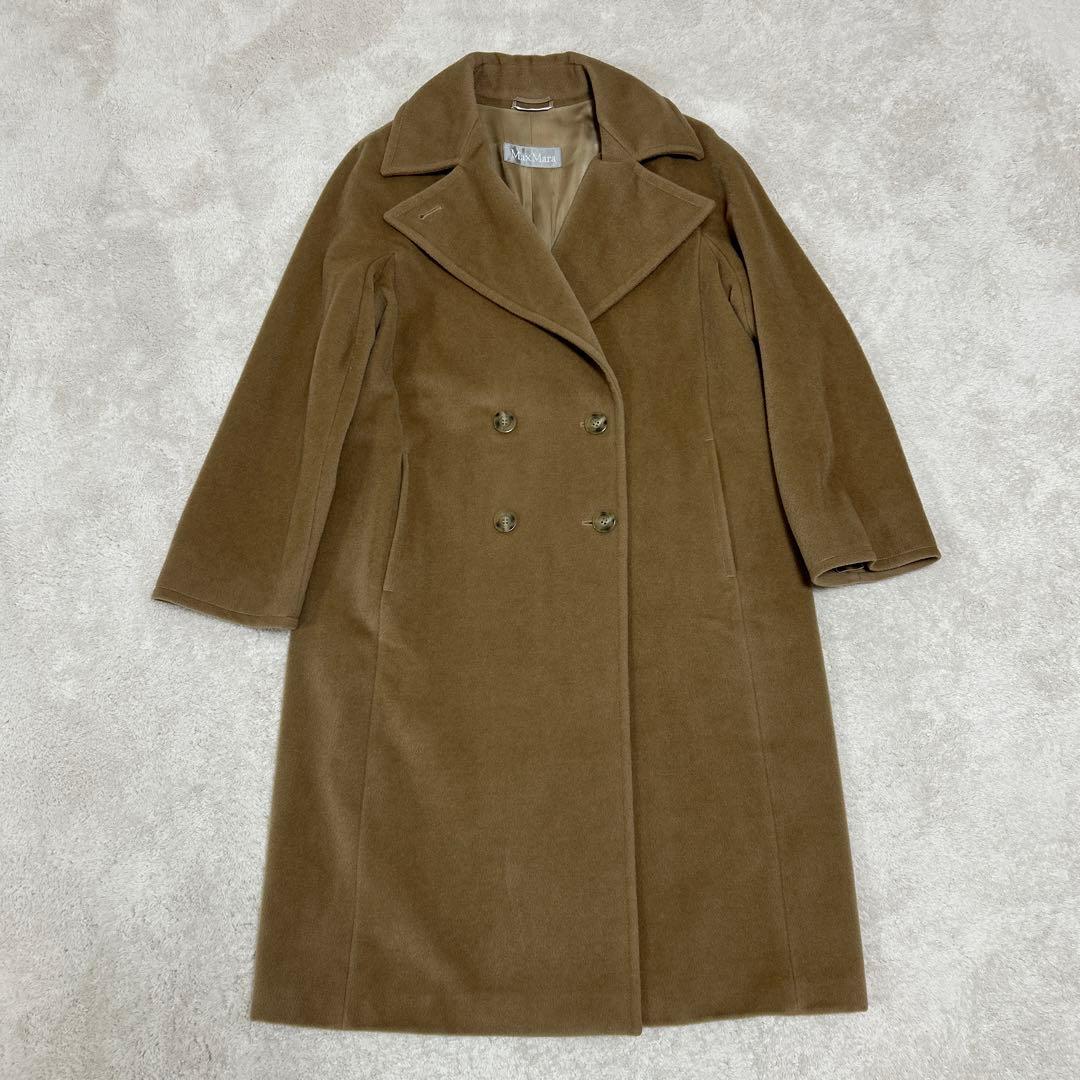 ♦︎新品同様♦︎MaxMara♦︎ブラウン♦︎ダブルブレストコート♦︎M8