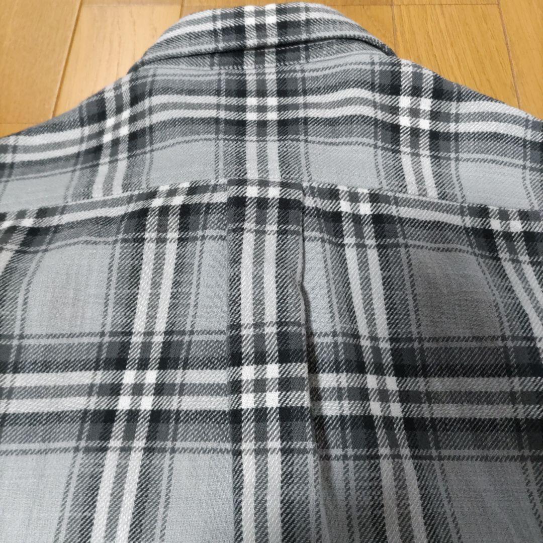 DESCENDANT チェック柄 長袖シャツ グレー系