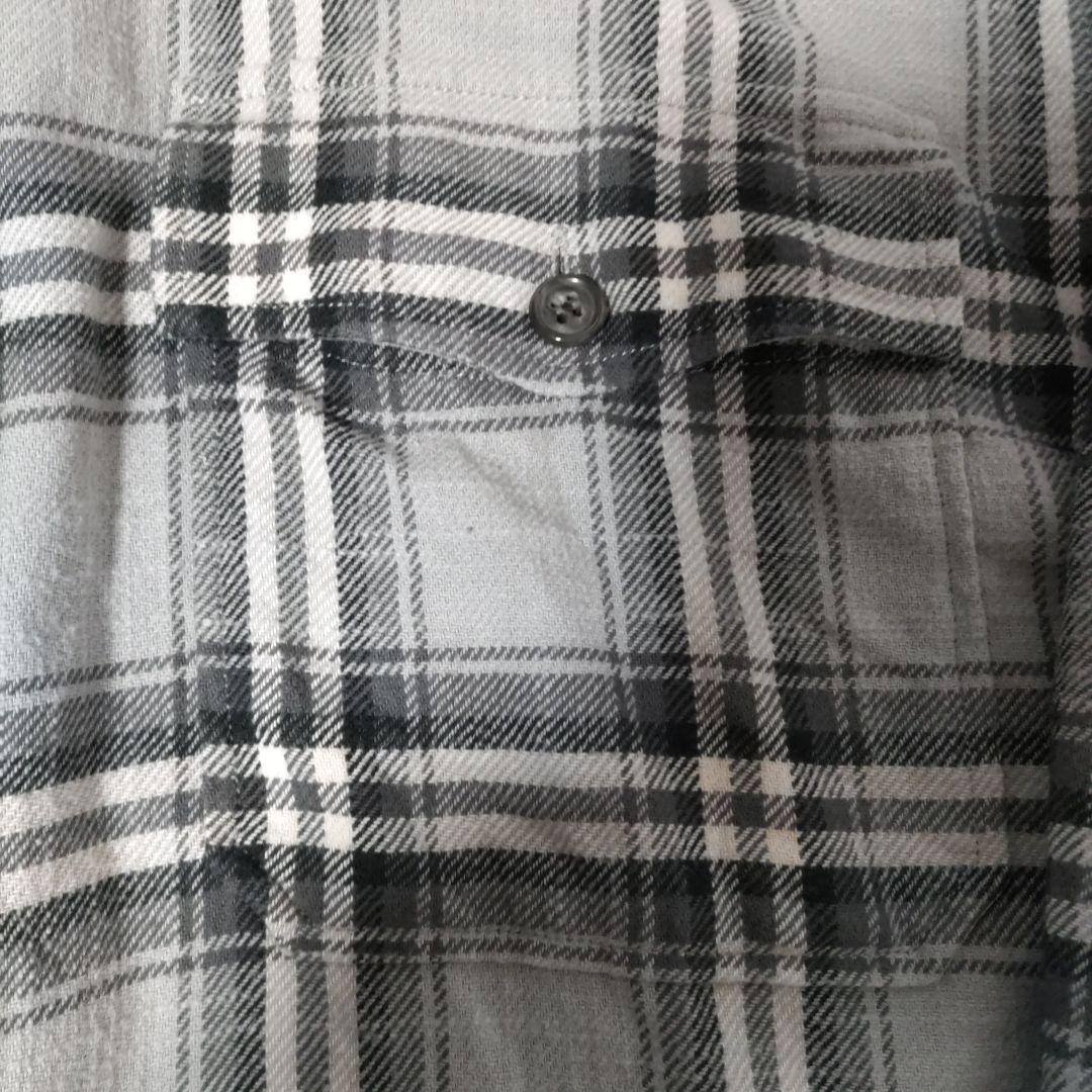 DESCENDANT チェック柄 長袖シャツ グレー系