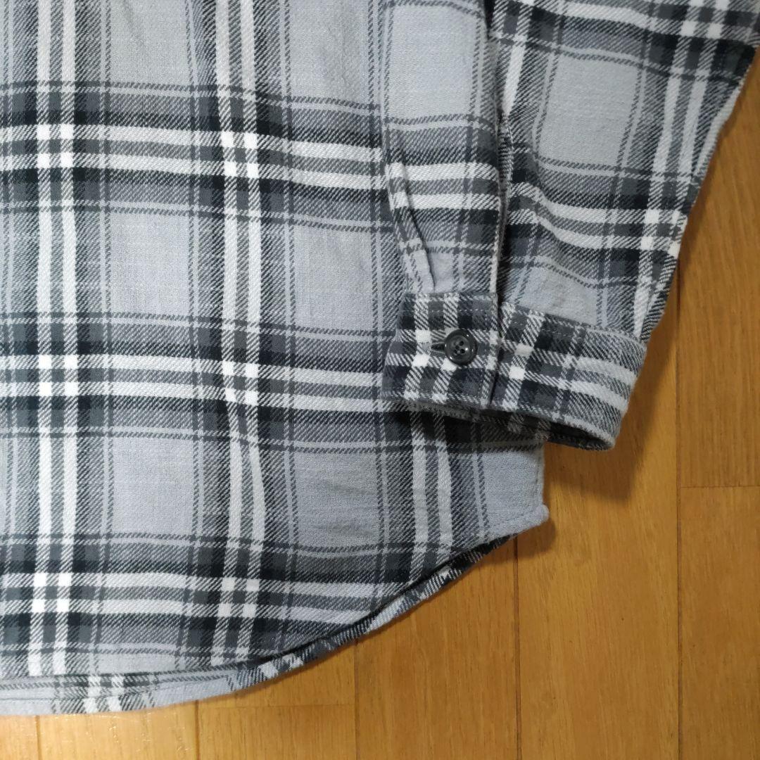 DESCENDANT チェック柄 長袖シャツ グレー系