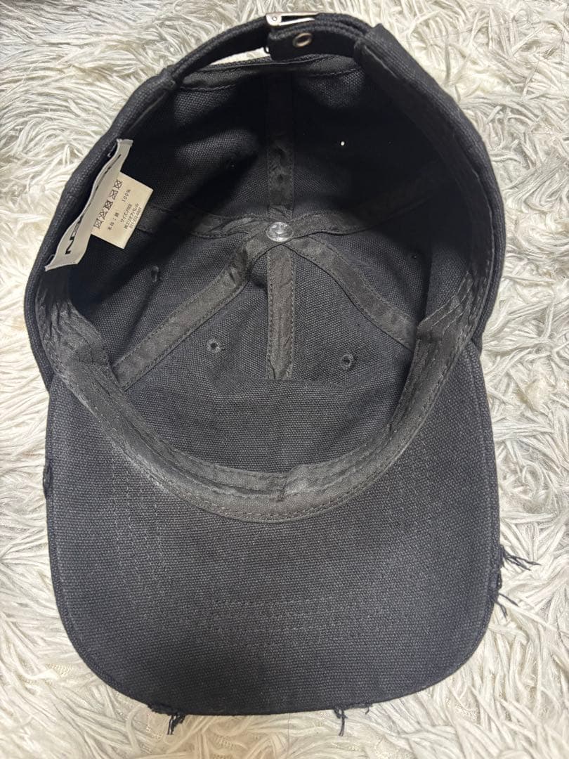 BEEDEN ブラックキャップ BD STUDS DAMAGE CAP