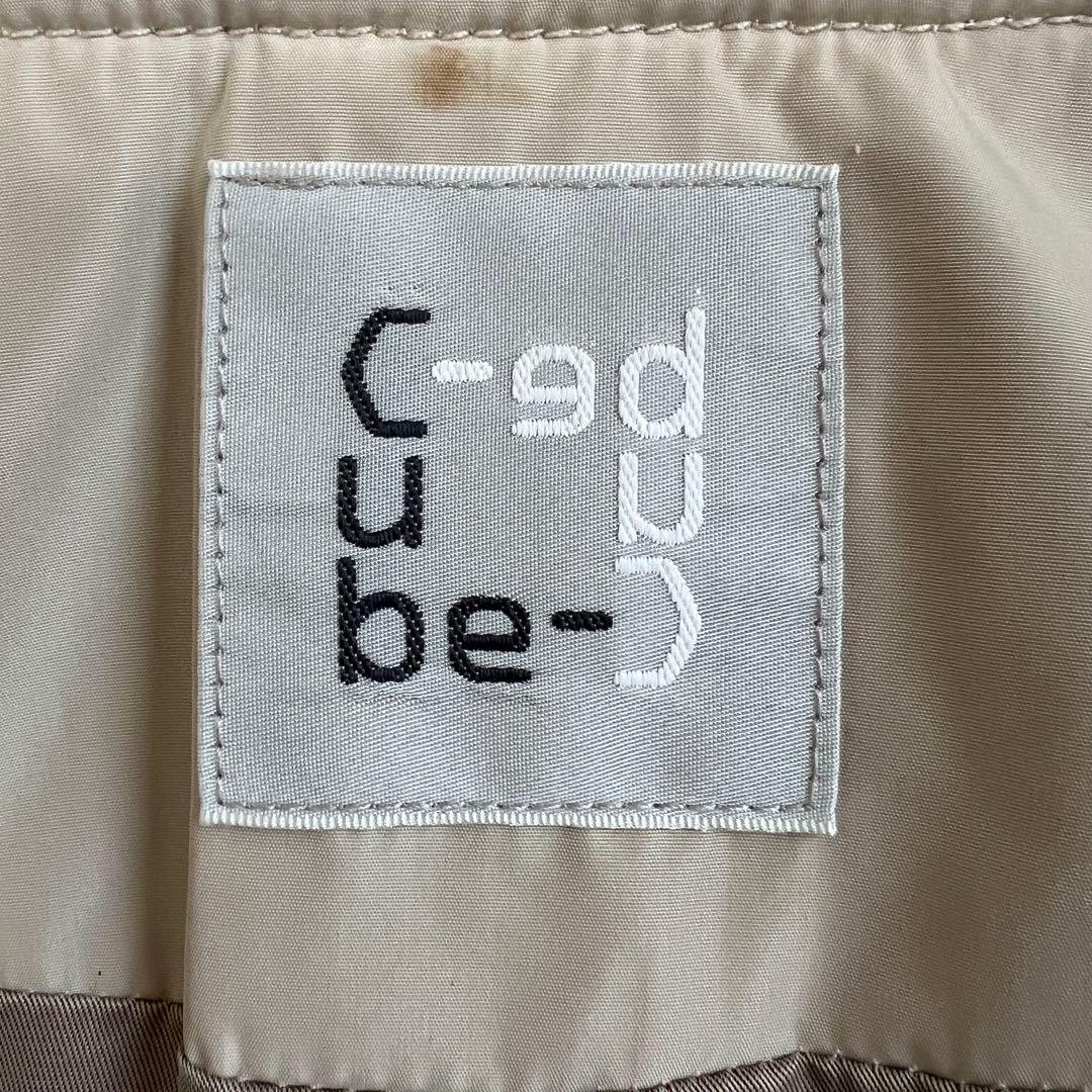 センソユニコ　ダウンジャケット　チェック柄　フェザー　ツイード　ベージュ