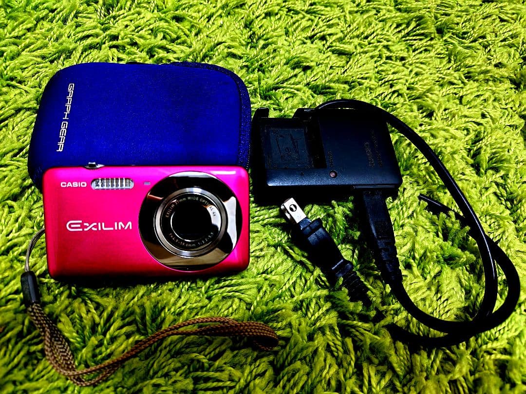 【美品】CASIO EXILIM デジカメ ピンク 動作確認済み ケ−ス付き