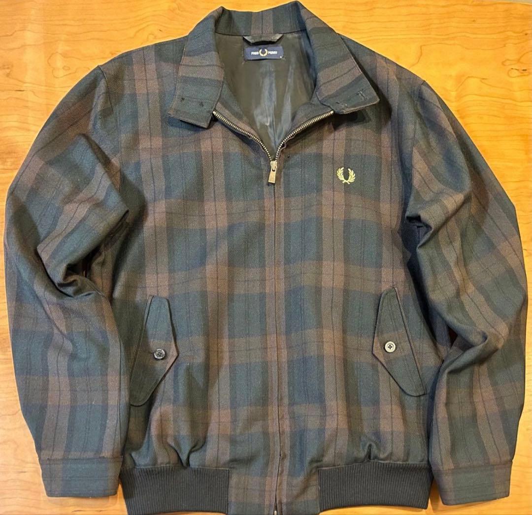 フレッドペリー Fredperry チェック　ハリントンジャケット