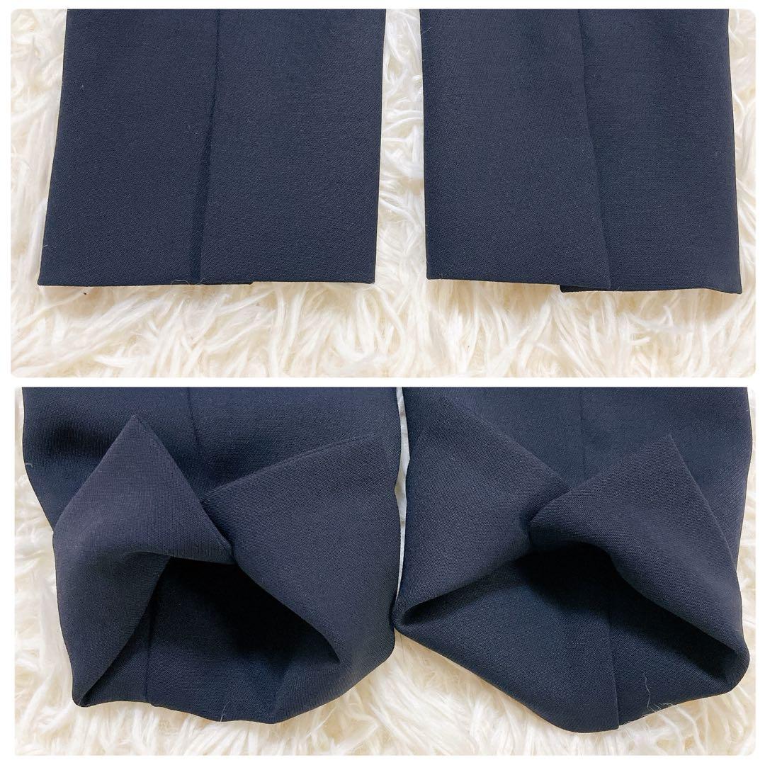 極美品✨プラステ　スーツセットアップ　ノーカラー　テーパード　紺　S 洗える