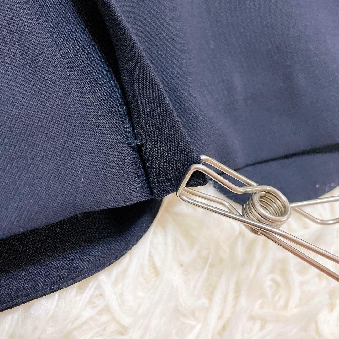 極美品✨プラステ　スーツセットアップ　ノーカラー　テーパード　紺　S 洗える