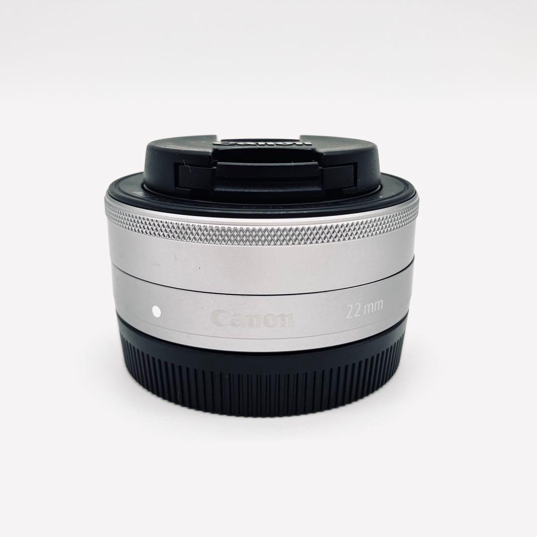 美品♪ Canon EF-M 22mm F2 STM 単焦点レンズ　シルバー