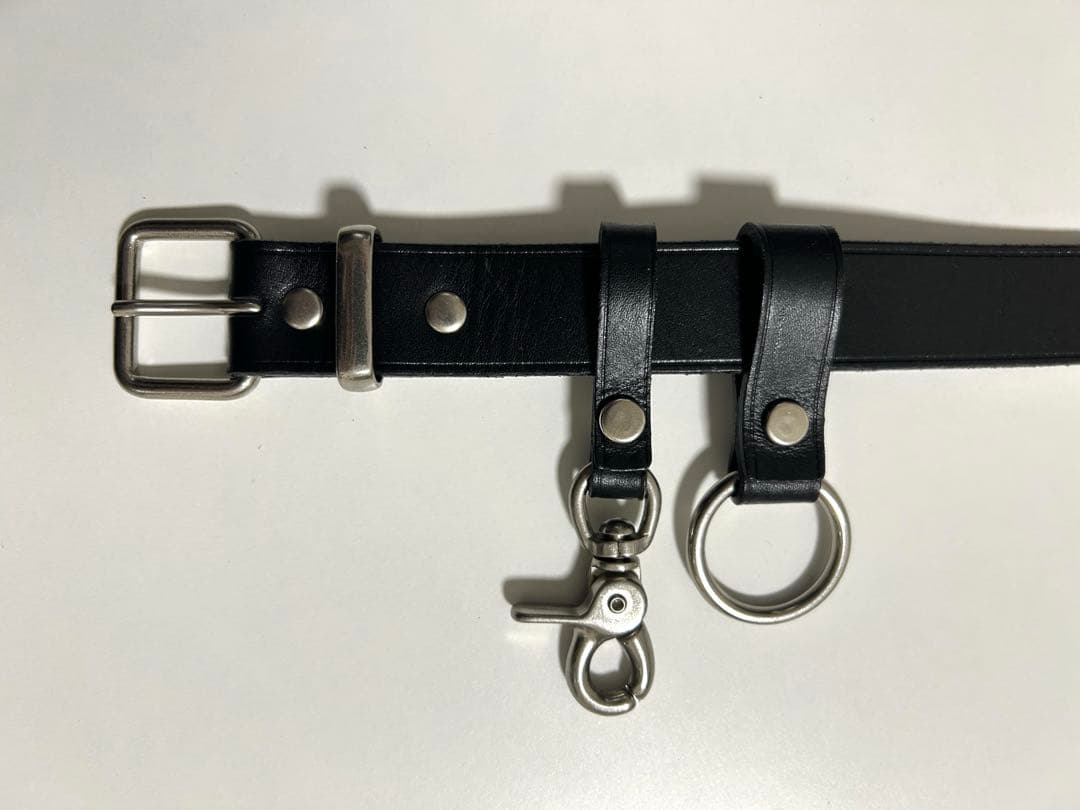 comme des garcons homme LEATHER BELT 黒