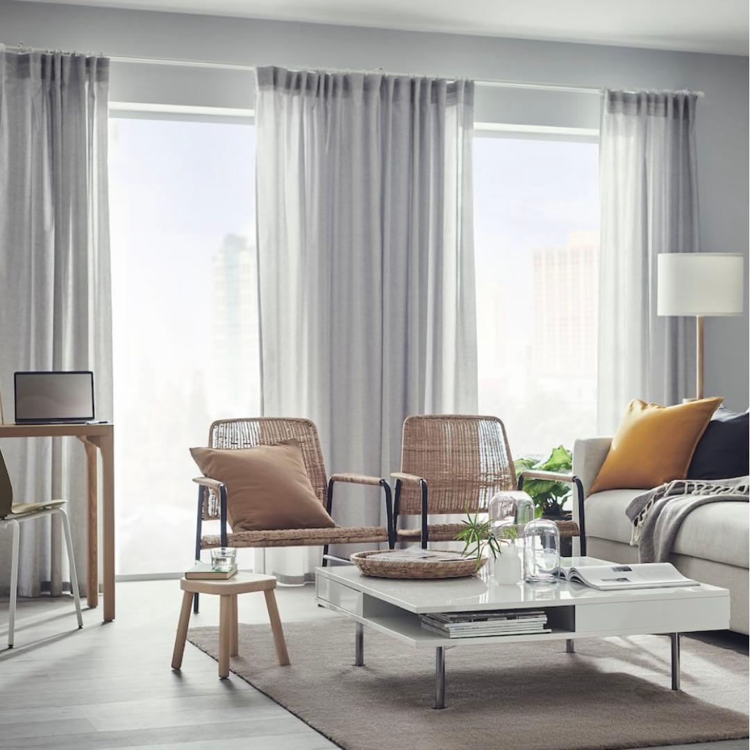 【専用】IKEA クナールドルップ ラグ カーペット ライトグレー