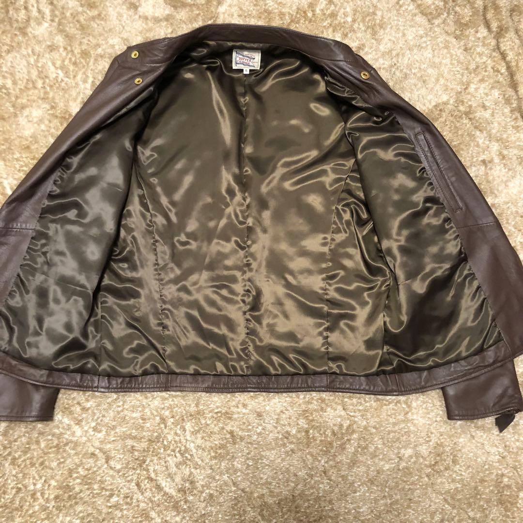 美品duffer DUFFER シングルライダース　ラムレザー　ジャケット