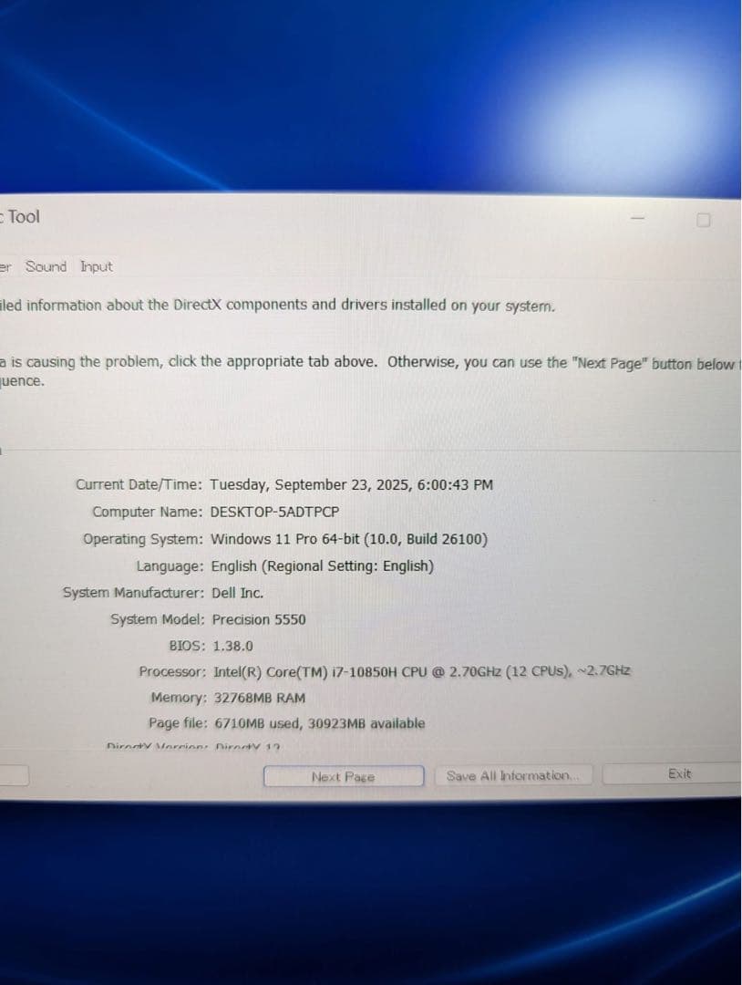 DELL Precision 5550 メモリー32GB /1TB/T1000