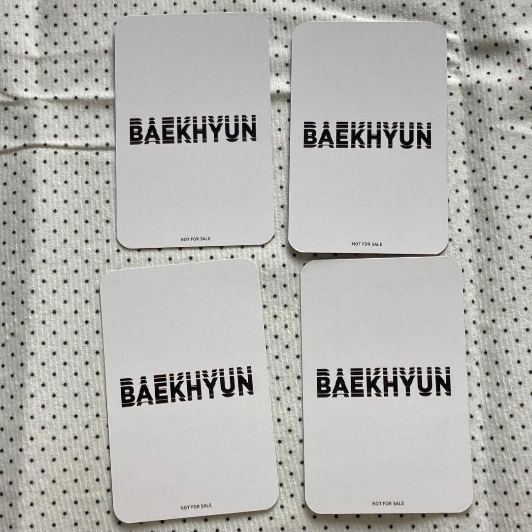 ベッキョン シリアル 日本 BAEKHYUN EXO トレカ 4枚