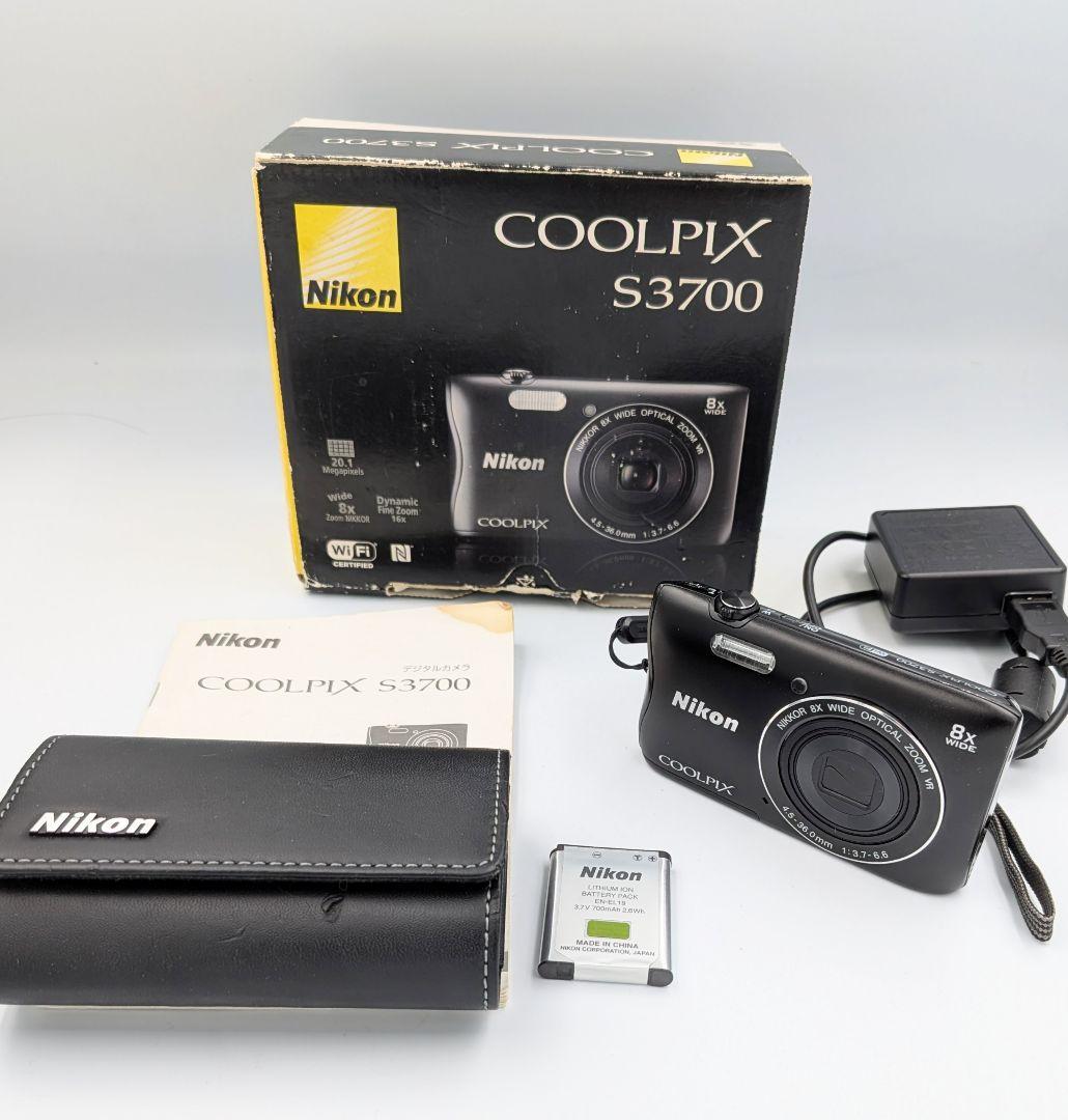 Nikon COOLPIX S3700 デジカメ 2005万画素 Wi-Fi搭載