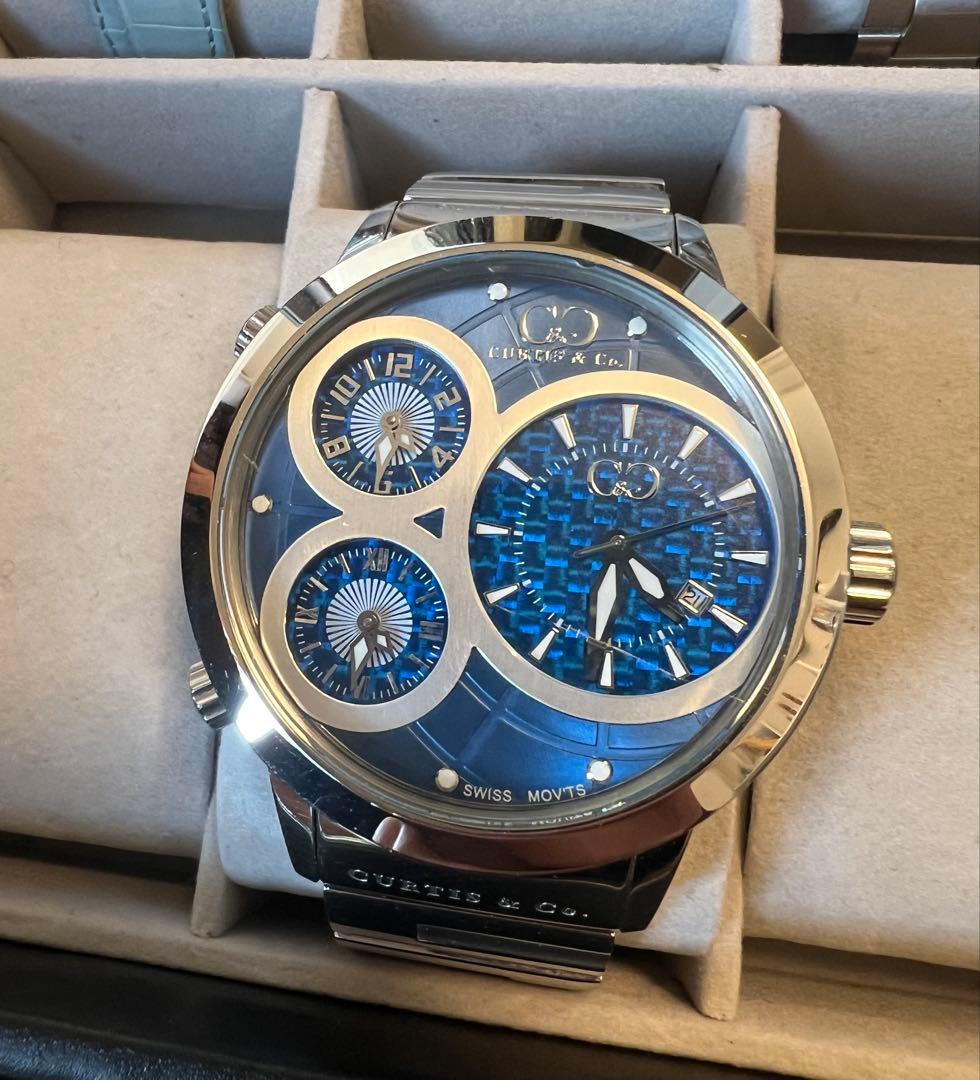 ★CURTIS＆CO★ カーティス　腕時計　50㎜　ステンレスベルト