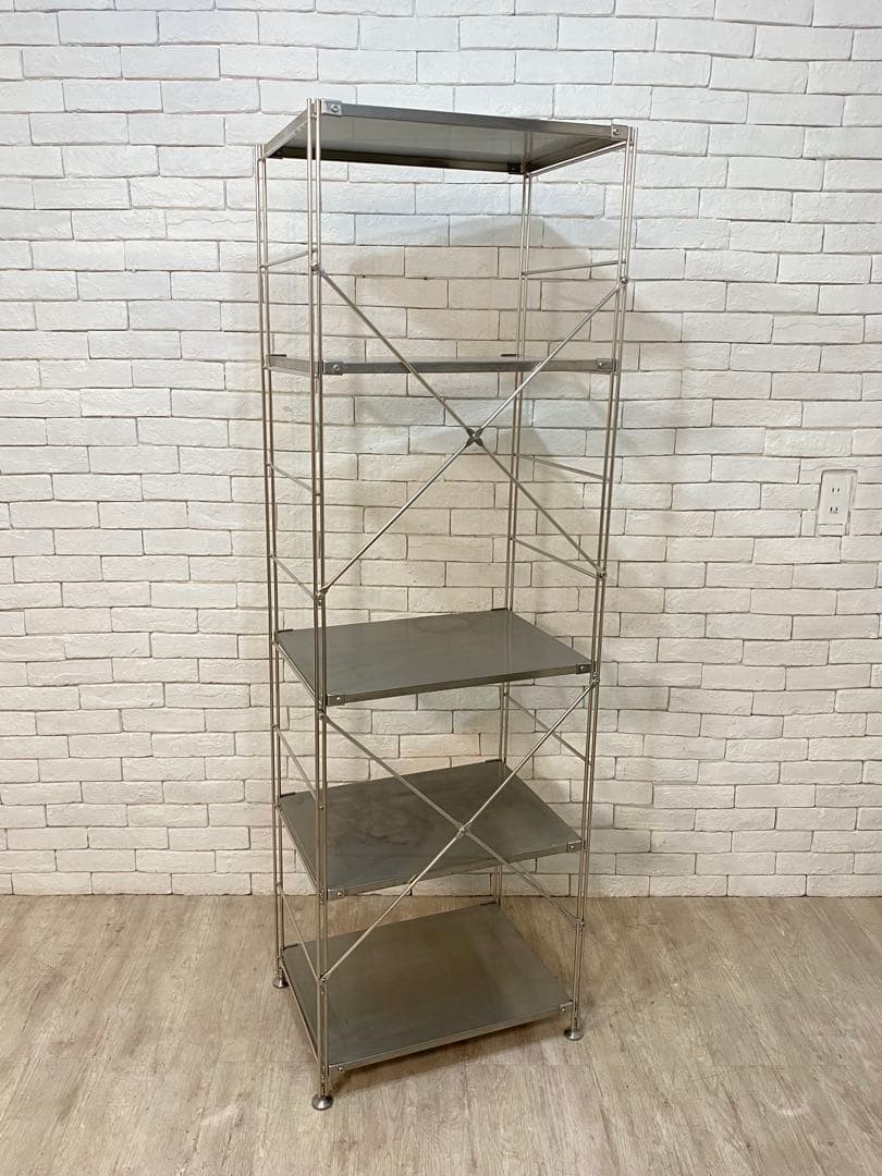 【おん　】無印　ステンレスユニット　メタルラック　棚　陳列　収納