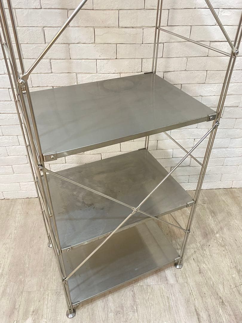 【おん　】無印　ステンレスユニット　メタルラック　棚　陳列　収納